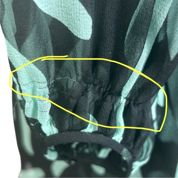 Diane Von Furstenberg Silk Mini Dress 6 Drawstring Waist Lined FLAW - Picture 10 of 13